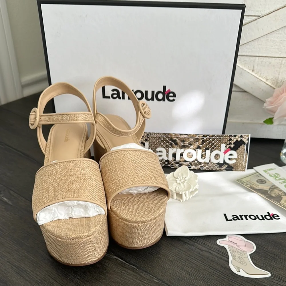 Larroude Misso Platform Strap Sandal
